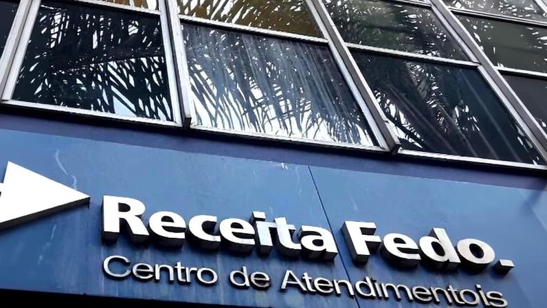 Fachada de posto da Receita Federal