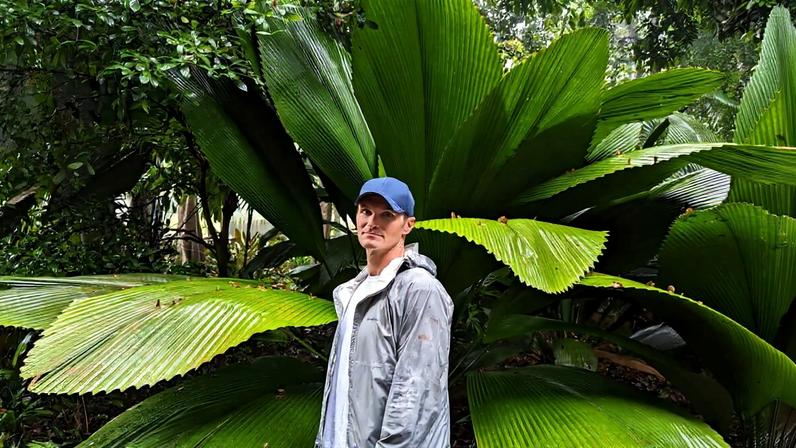 Rhett Butler in the Singapore Botanic Gardens in 2023. Image courtesy of Alyson Blume.