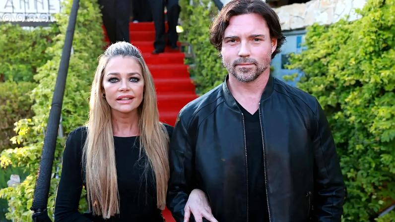 Denise Richards’ ex Aaron Phypers has asked a judge to order immediate spousal support. They’re seen here in April 2023 in Cannes, France.