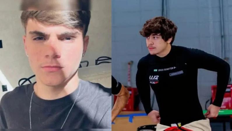 O piloto Rodrigo Turra é suspeito de agredir o adolescente Rodrigo Castanheira (à esquerda) que veio a óbito neste sábado 7. Créditos: Reprodução