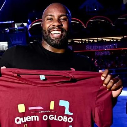 Teddy Riner mostra samba no pé na Sapucaí