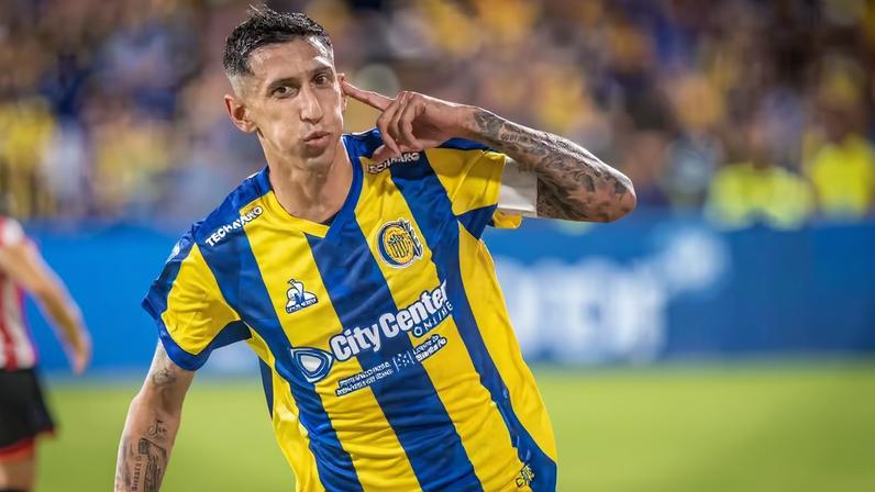 Di María anota golaço pelo Rosario Central — Foto: Reprodução/Instagram