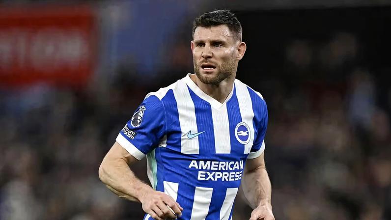 James Milner, do Brighton, bate recorde partidas na Premier League — Foto: REUTERS/Tony O Brien