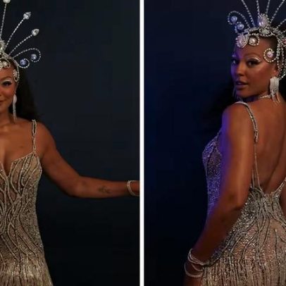 Sheron Menezzes brilha em ensaio da Portela na Sapucaí, 15 anos da avenida