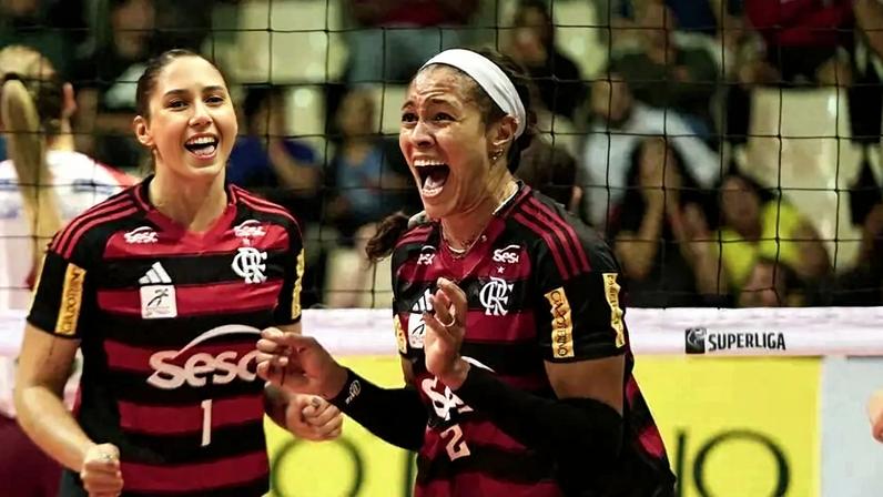 Simone Lee em ação pelo Sesc RJ Flamengo na Superliga Feminina 25/26 (Foto: Mariana Sá/ CRF)
