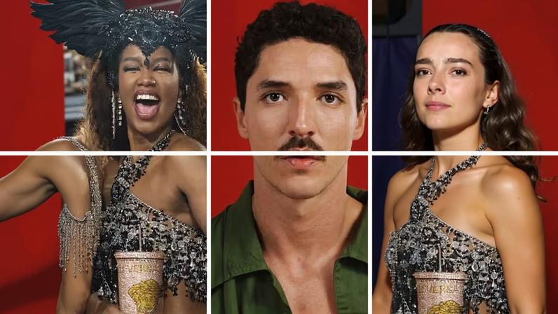 IZA curte Desfile das Campeãs no mesmo camarote que a ex-mulher do atual affair, João Vitor Silva — Foto: AgNEWS/Instagram