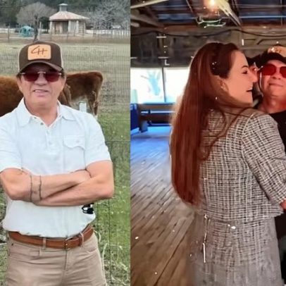 Chitãozinho dança com a esposa durante viagem e descreve experiência texana