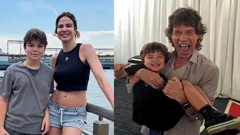 Luciana Gimenez esquece Marcelo Carvalho e inclui Mick Jagger em fotos de aniversário do caçula — Foto: Reprodução/Instagram