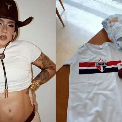 Lauana Prado, grávida, emociona fãs com presente para o bebê