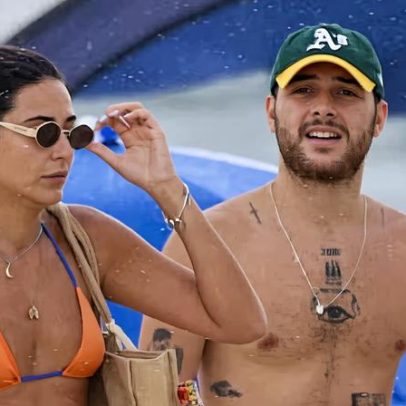 Filho de Patrícia Poeta chama atenção ao curtir dia de praia no Rio acompanhado