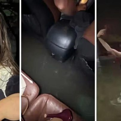 Carro de Melody fica preso em enchente no RJ e cantora escapa a pé
