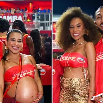 Gravidas, ex-participantes de Casamento às Cegas se encontram no Carnaval de SP