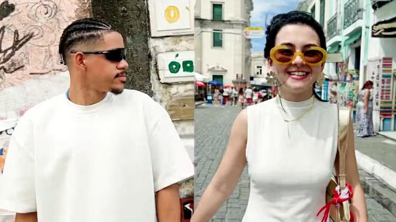 Em meio a rumores de romance, Klara Castanho e Cauê Campos curtem Carnaval no Pelourinho — Foto: Reprodução/Instagram