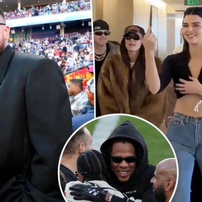Celebridades marcam presença no Super Bowl 2026, Kendall Jenner e Jay-Z