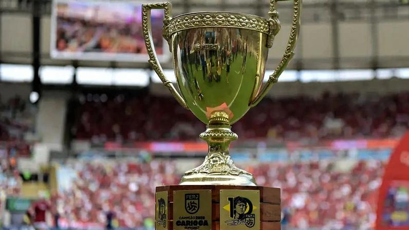 Troféu do Campeonato Carioca 2025 (Foto: Reprodução)