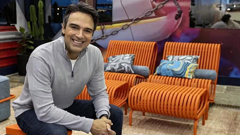 Tadeu Schmidt no BBB 26 — Foto: Globo/ Fábio Rocha