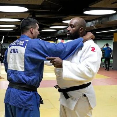 Pentacampeão olímpico Teddy Riner treina no Brasil e elogia estrutura