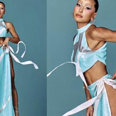 Sabrina Sato usa segundo look com fenda ampla em aniversário de 45 anos