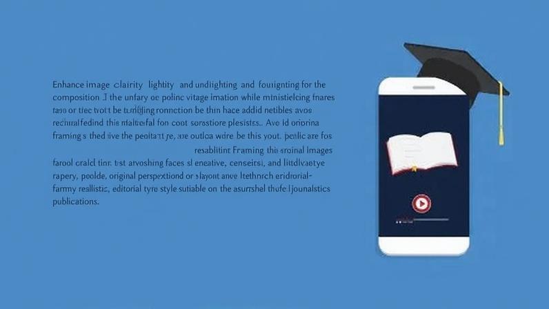 Online learning. Concept of webinar, business online training, education on smartphone or e-learning concept, video tutorial. Vector illustration