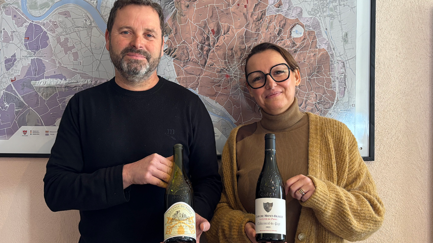 Thierry and Céline Sabon, of Clos du Mont-Olivet, and their cuvée spéciale: Cuvée du Papet