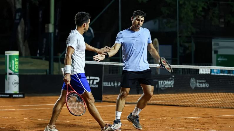 Fernando Romboli e Miguel Reyes-Varela (Foto: Quini 6 Rosario Challenger)