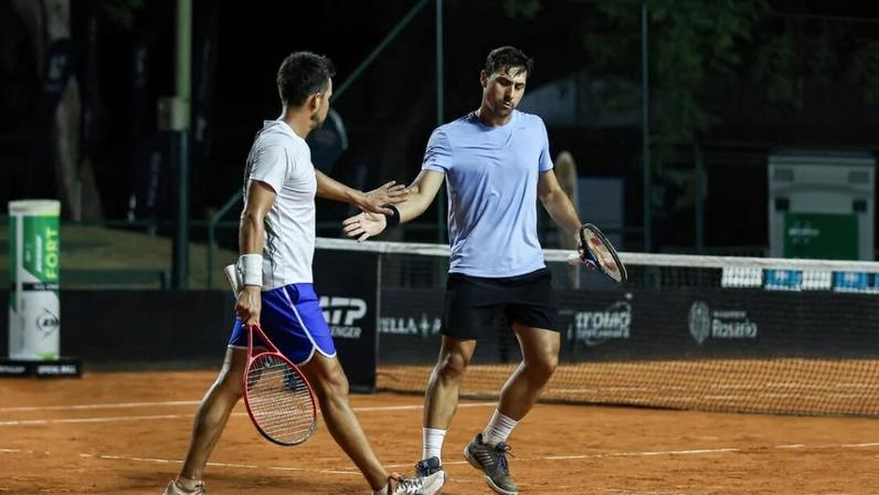 Fernando Romboli e Miguel Reyes-Varela (Foto: Quini 6 Rosario Challenger)