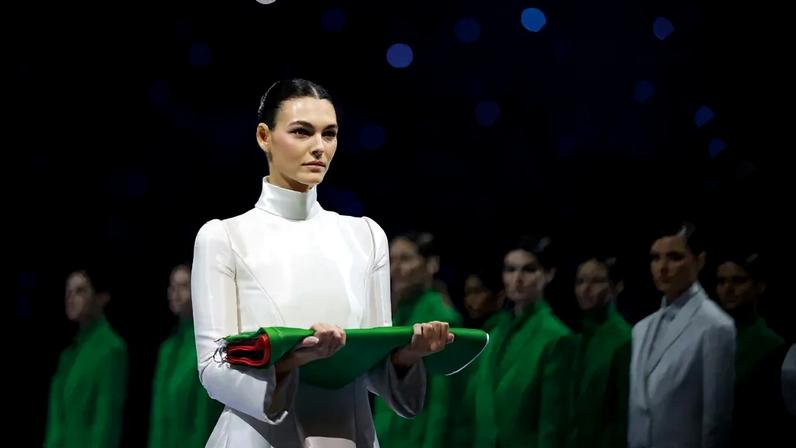 Vittoria Ceretti turned heads at the 2026 Winter Olympics opening ceremony.