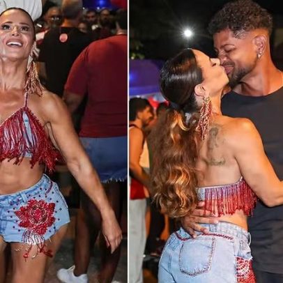 Viviane Araujo e marido discutem desfile conjunto no Carnaval 2027