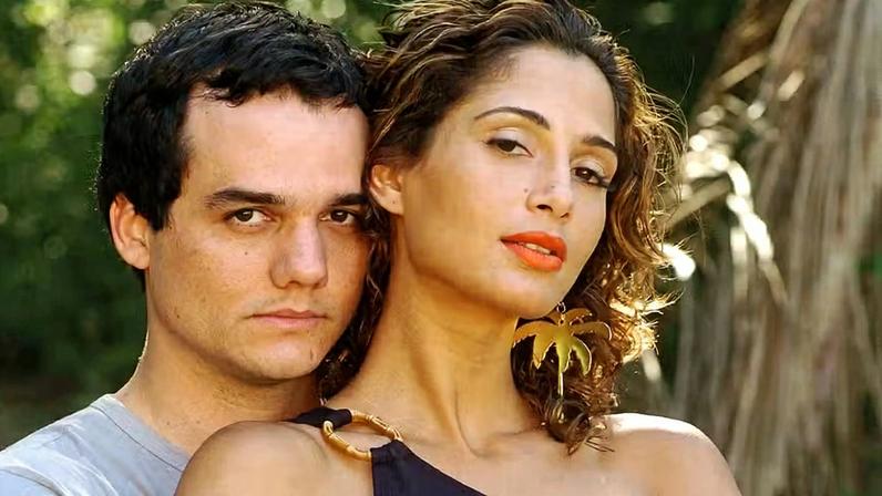 Wagner Moura e Camila Pitanga roubaram a cena como Olavo e Bebel na novela Paraíso Tropical (Globo, 2007)