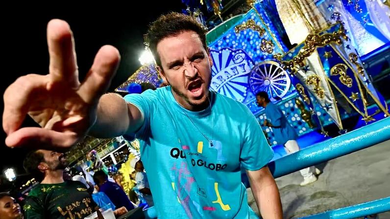 Wagner Santisteban no Camarote Quem — Foto: Ale Virgilio/Quem