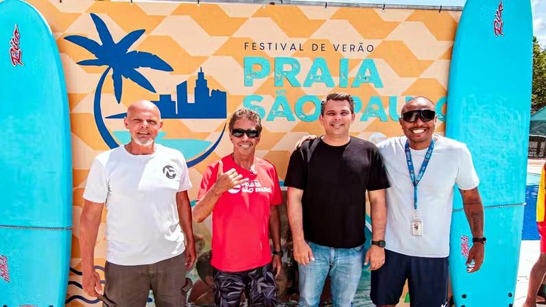 Rico, Paulo Fernandes, Fábio Faria e Bruno — Foto: Leonardo de Souza