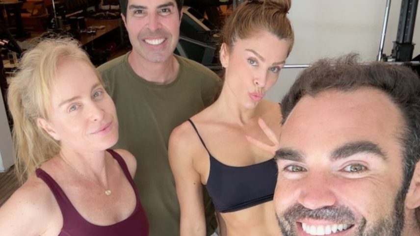 Chico Salgado treina com Angélica e Grazi Massafera — Foto: Reprodução | Instagram