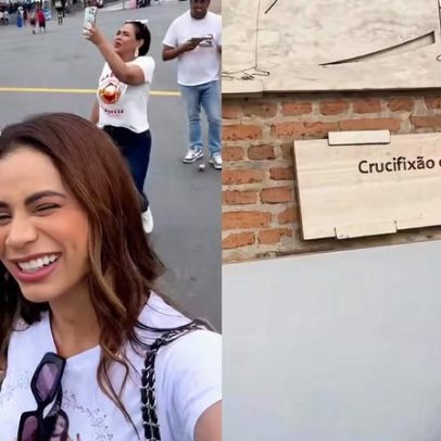 Lexa e Ricardo Vianna prestam homenagem à filha em missa no 1º aninho da perda