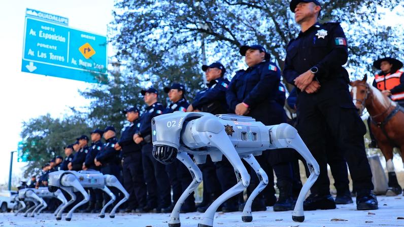 The K9-X “robodogs” will help officers patrol during the 2026 World Cup this summer.
