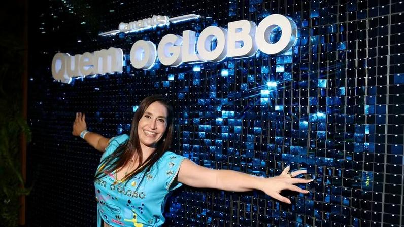 Daniele Hypólito no Camarote Quem o Globo — Foto: @rafacusato/Quem