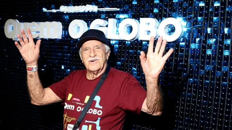 Ary Fontoura no Camarote Quem O Globo — Foto: @rafacusato/Quem