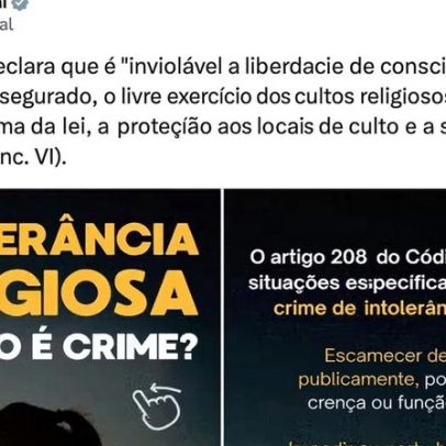 Senado publica explicação sobre o que é intolerância religiosa