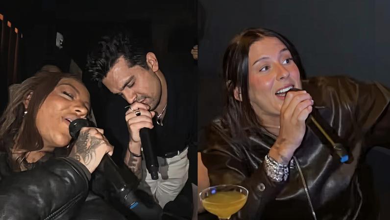 Ludmilla, Luan Santana e Ana Castela dividem karaokê em Miami