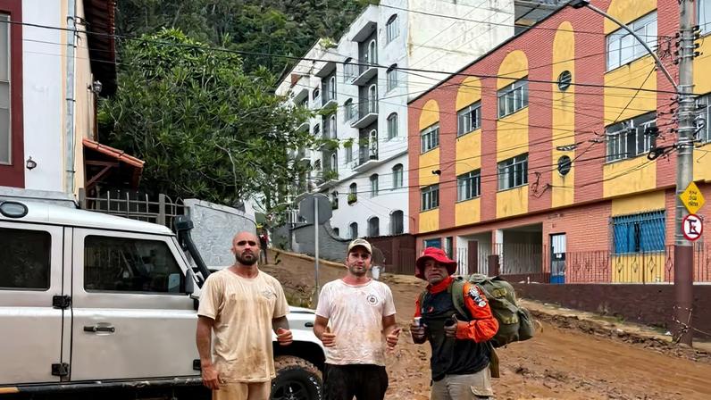 Will Santana se une a voluntários e atua no apoio às vítimas da tragédia em Juiz de Fora — Foto: Will Santana