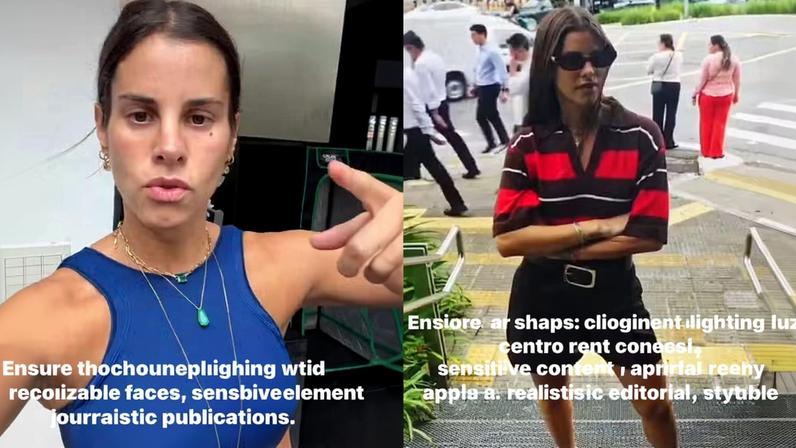 Shantal diz ter sido proibida de gravar em shopping — Foto: Reprodução | Instagram
