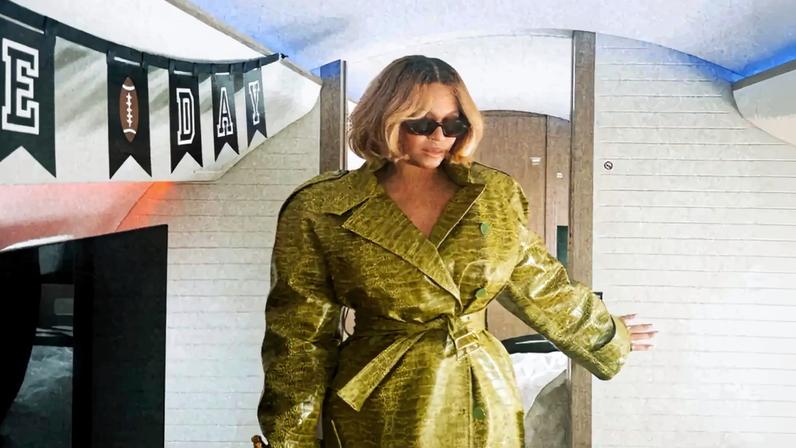 Beyoncé shared a carrousel of photos from Super Bowl 2026 on Instagram.