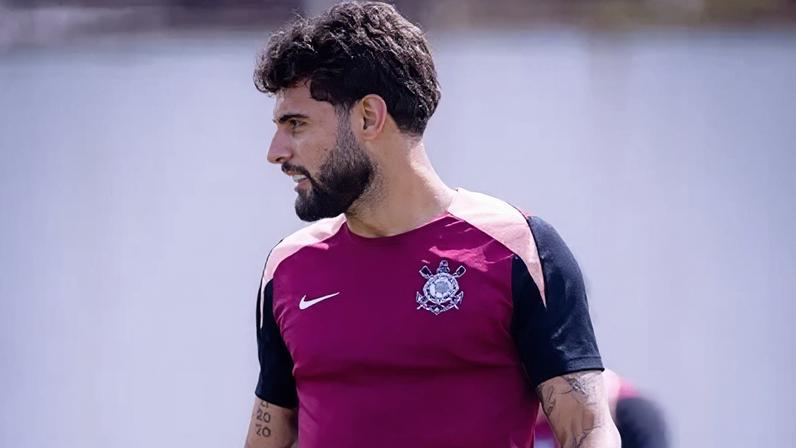 Yuri Alberto em treino do Corinthians