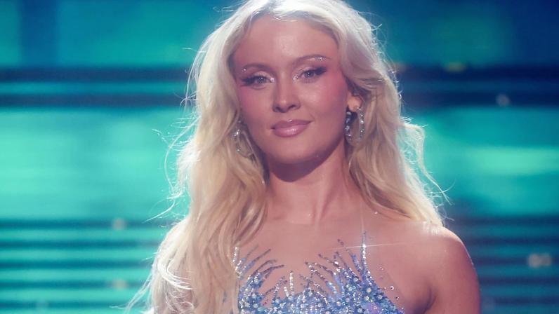 In this image released on December 31, 2025, Zara Larsson performs onstage at "Dick Clark's New Year's Rockin' Eve with Ryan Seacrest" 2026.