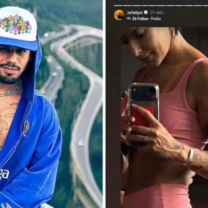 Zé Felipe compartilha foto de Ana Castela e usa emoji sugestivo