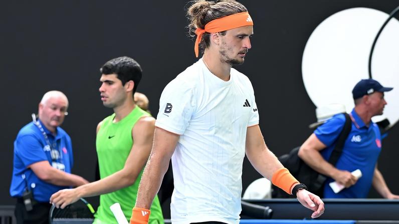 Alexander Zverev e Carlos Alcaraz (Foto: Corinne Dubreuil/FFT)