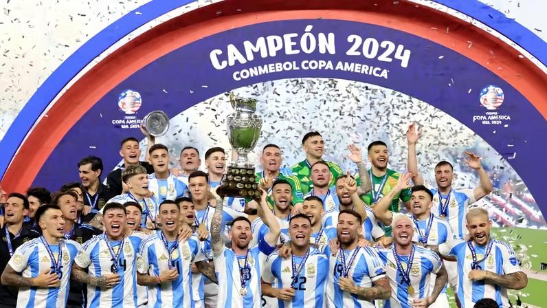 Argentina conquistou a Copa América em 2024 — Foto: CHARLY TRIBALLEAU / AFP