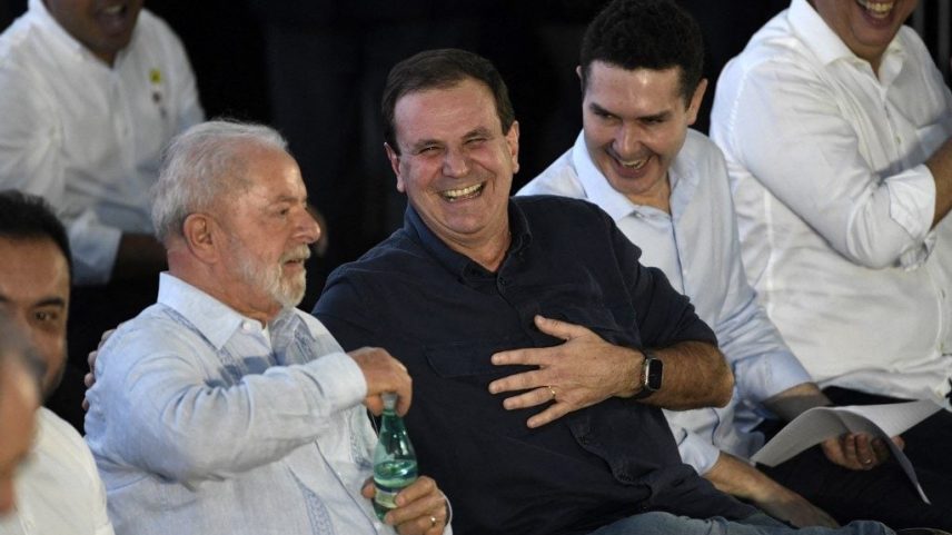O presidente Lula e o prefeito do Rio de Janeiro, Eduardo Paes. Foto: Mauro Pimentel/AFP