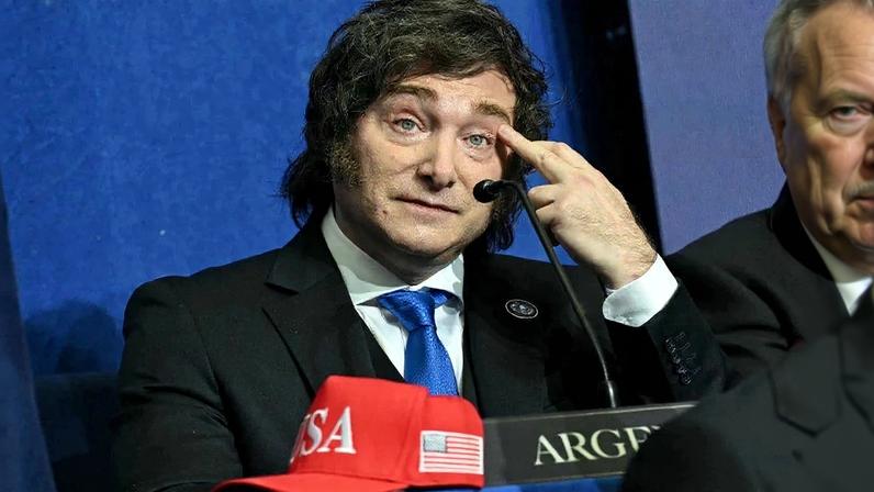 O presidente da argentina Javier Milei. Foto: SAUL LOEB / AFP