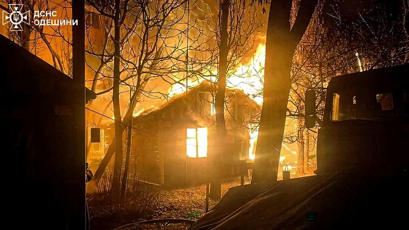 Ataques atingiram a região de Odessa, na Ucrânia, na quinta-feira 5 – foto: Serviço de Emergência Estatal da Ucrânia/AFP