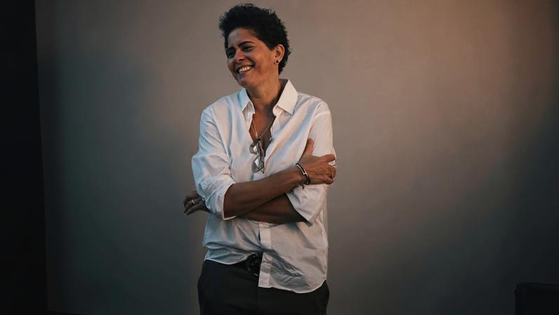 Julie Mehretu at the IFPDA Print Fair. Photo Annie Forrest.